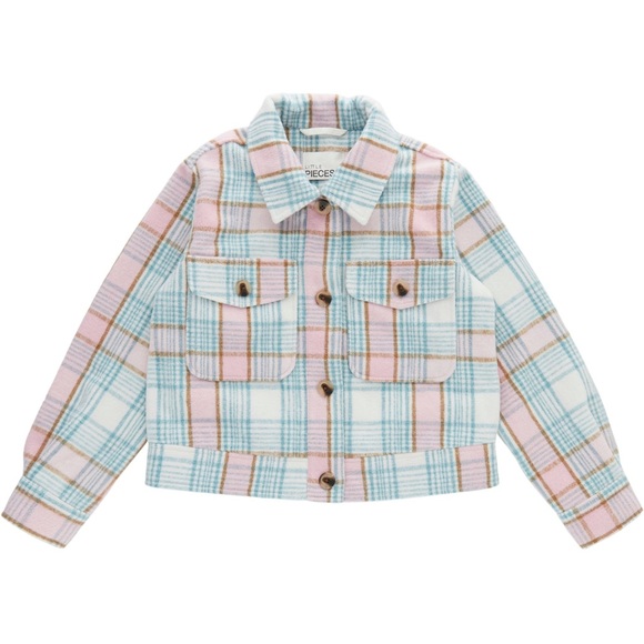 Pieces Hina Check Jacket - Picture 1 of 5